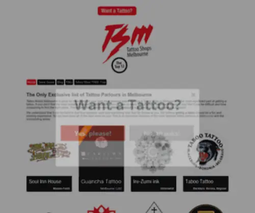 Tattooshopsmelbourne.com.au(Tattooshopsmelbourne) Screenshot