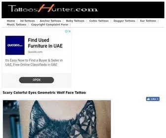 Tattooshunter.com(Tattoo Ideas and Tattoo Designs) Screenshot