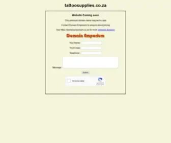 Tattoosupplies.co.za(Fierce Tattoo Supplies) Screenshot