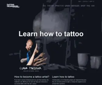 Tattootechniques.com(Tattoo training) Screenshot