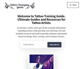 Tattootrainingguide.com(Tattoo Training Guide) Screenshot