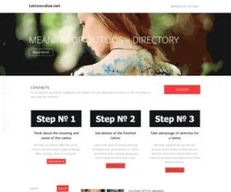 Tattoovalue.net(Sketches, values, photos, articles, news) Screenshot