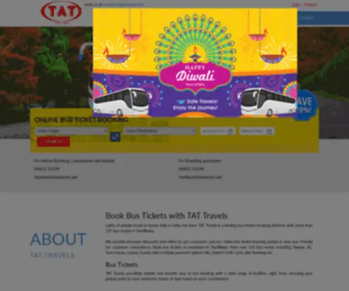 Tattravels.net(Online bus ticket booking) Screenshot