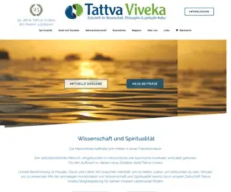 Tattva.de(Wissenschaft und Spiritualität) Screenshot