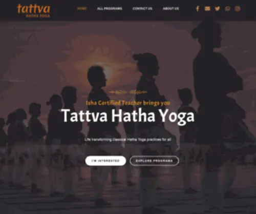 Tattvahathayoga.com(Tattva Hatha Yoga) Screenshot