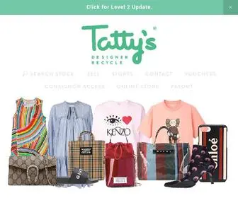 Tattys.co.nz(Designer Recycle) Screenshot