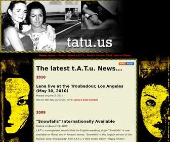 Tatu.us(Unofficial site TATU for English speaking Fans) Screenshot