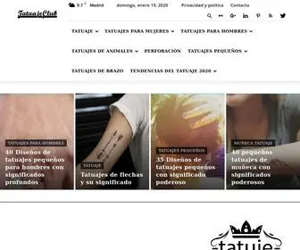 Tatuajeclub.com(Tatuajes) Screenshot