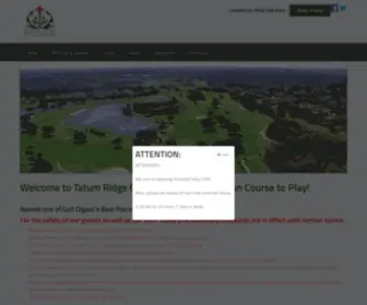 Tatumridgegolflinks.com(Tatum Ridge Golf Links) Screenshot