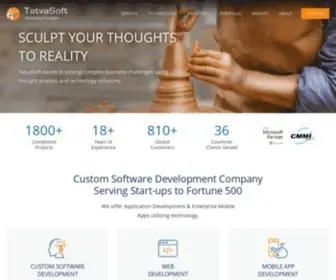 Tatvasoft.com(Software development company) Screenshot