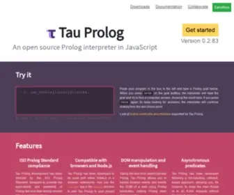 Tau-Prolog.org(Tau Prolog) Screenshot