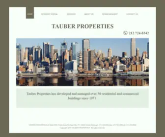 Tauberproperties.com(Tauber Properties) Screenshot