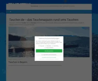 Taucher.de(Tauchen auf) Screenshot