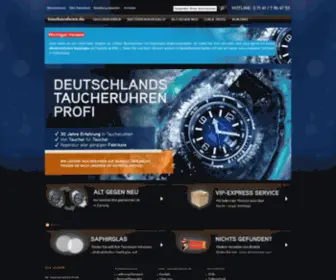 Taucheruhren.de(Online-Shop für Taucheruhren) Screenshot