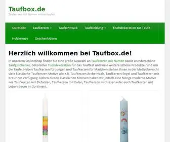 Taufbox.de(Taufkerzen) Screenshot