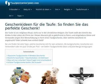 Taufgeschenke-Ideen.com(Beliebte Taufgeschenke) Screenshot