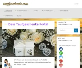 Taufgeschenke.com(Persönliche) Screenshot