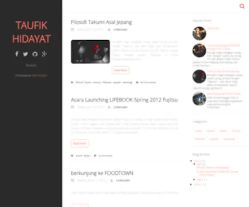 Taufik-Hidayat.com(Taufik Hidayat) Screenshot