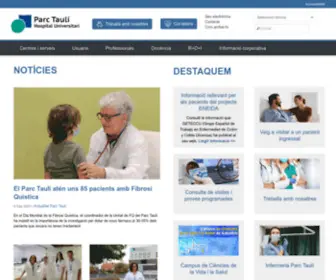 Tauli.cat(Portal de la corporació sanitària parc taulí (sabadell)) Screenshot