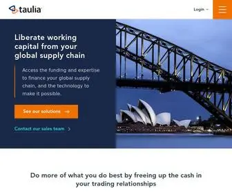 Taulia.com(Working Capital Management Solutions) Screenshot