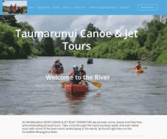 Taumarunuicanoehire.co.nz(Whanganui River Journey) Screenshot