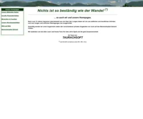 Taurachsoft.com(Willkommen bei TAURACHSOFT) Screenshot