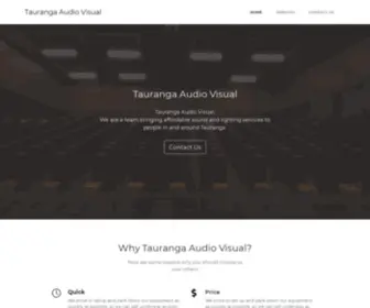 Taurangaav.com(Tauranga Audio & Visual) Screenshot