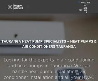 Taurangaheatpumpspecialists.co.nz(Heat Pumps Tauranga) Screenshot