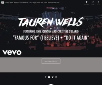 Taurenwells.com(Tauren Wells) Screenshot