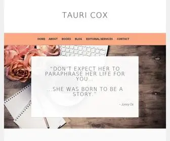 Tauricox.com(Tauri Cox) Screenshot