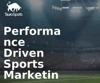 Taurosports.com(Performance Driven Sports Marketing) Screenshot