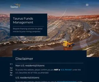 Taurusfunds.com.au(Taurus Funds Management) Screenshot