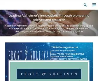 Taurx.com(A leader in Alzheimer’s disease research) Screenshot