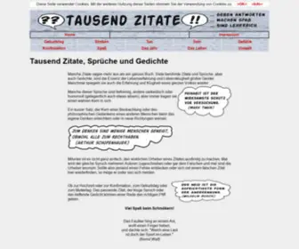 Tausend-Zitate.de(Sprüche) Screenshot