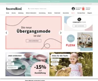 Tausendkind.at(Ihr Online Shop für Baby) Screenshot