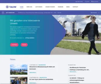 Tauw.de(Wir gestalten eine lebenswerte Umwelt) Screenshot