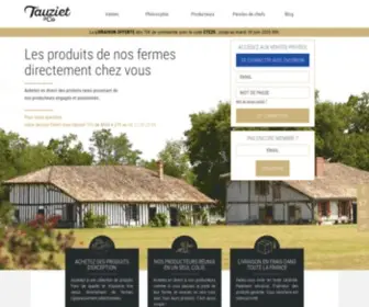 Tauzietnco.fr(Vente de produits régionaux du terroir Direct Producteur) Screenshot