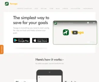 Tavaga.com(The simplest way to save for your goals) Screenshot