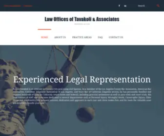 Tavakolilaw.com(Attorneys at Law) Screenshot