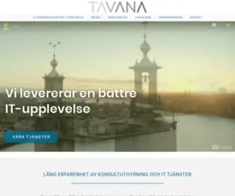 Tavana.se(Tillsammans levererar vi en bättre IT) Screenshot