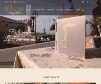 Tavernaoreste.it(Home Page Ristorante & Suite la Taverna da Oreste a Lazise lago di Garda) Screenshot