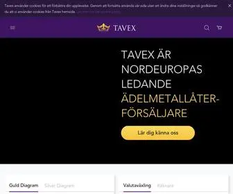 Tavex.se(Köp Guld & Silver till Sveriges Bästa Priser) Screenshot