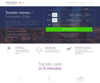 Tavexwise.com(Send Money Abroad in 5 Minutes with TavexWise TavexWise) Screenshot