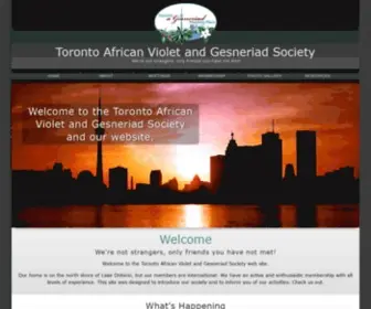 Tavgs.ca(Toronto African Violet and Gesneriad Society) Screenshot