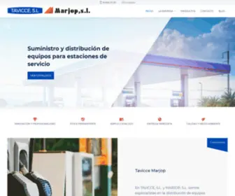 Tavicce-Marjop.com(Equipos para gasolineras Madrid) Screenshot
