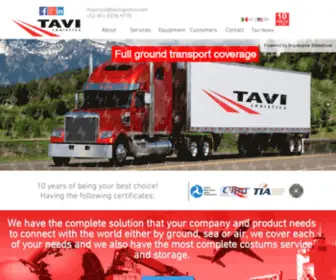 Tavilogistics.com(TAVI Logistics) Screenshot