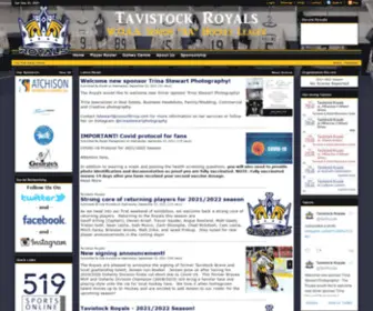 Tavistockroyals.com(Tavistock Royals Hockey) Screenshot