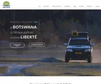 Tawanaselfdrive.com(Safari self drive au Botswana et en Afrique australe) Screenshot