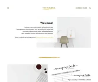 Tawnimarie.com(Creative Lifestyle and Productivity Blog) Screenshot