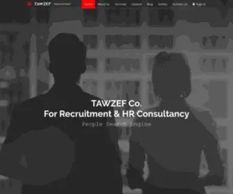 Tawzef.com(Human Resources Management) Screenshot